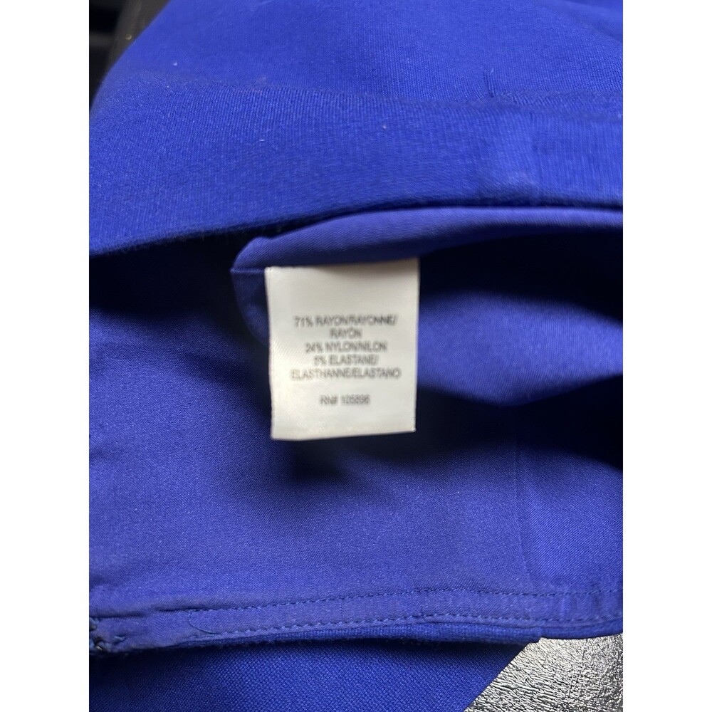 Worth New York Blue Pencil Skirt Sz 2 Career Knee Length Classic - Picture 6 of 6